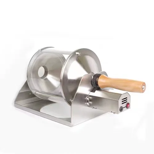 AC 100-240V Household Fuel Gas Coffee Beans Baking Machine Direct Fire Roaster Capacity 400G Glass Transparent Visualization