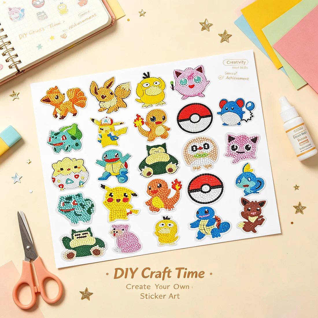 Zestaw naklejek do samodzielne – Art Craft Ideas For Kids recenzja i cena