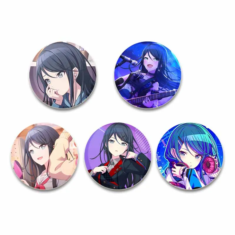 32/44/58mm Project SEKAI Brooches Cartoon Girl Ichika Hoshino Leo/Need Button Pins Cute Cosplay Badge Backpack Hat Decor Jewelry