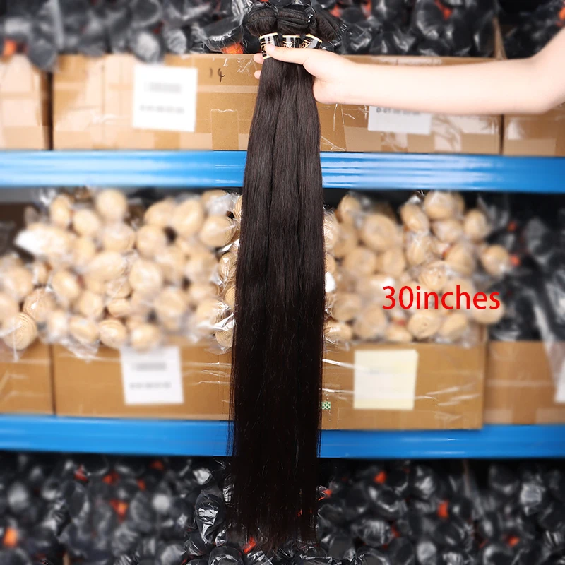 Extensiones de cabello humano sin procesar para mujer, mechones lisos de cabello 100% humano vietnamita, 3 y 4 mechones, venta al por mayor, baratos