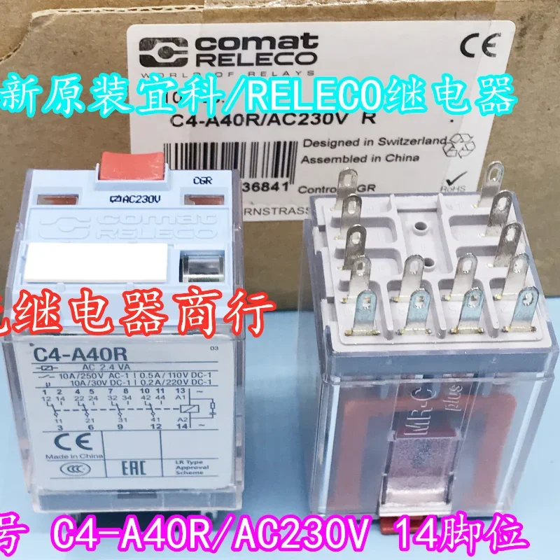 

（Brand New Original）1pcs/lot 100% original genuine relay:C4-A40R/AC230V C4-A40R 230VAC 14pins