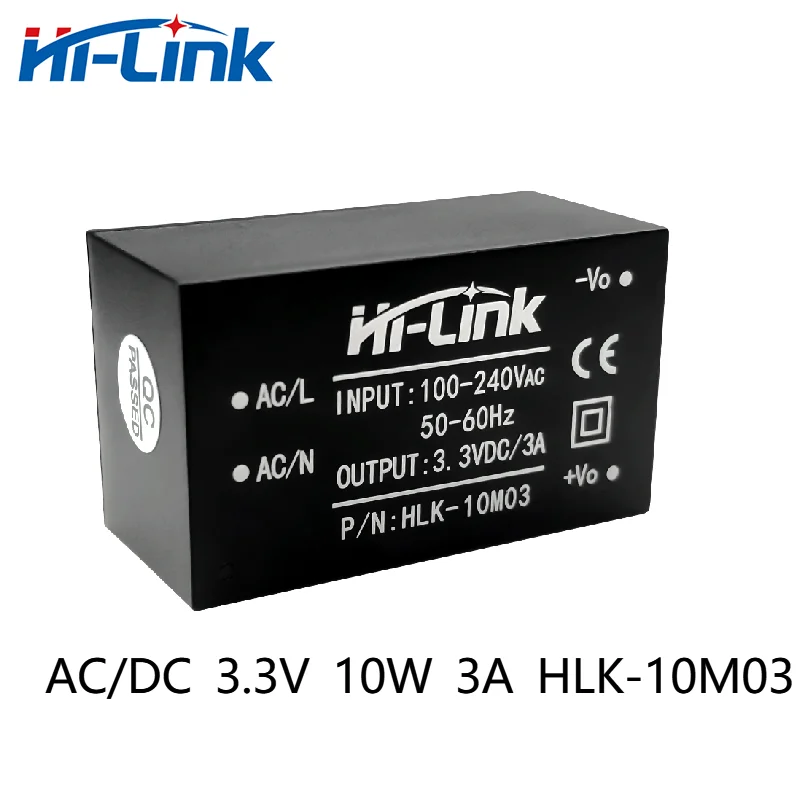 Hi-Link 2pcs/lot 220v 3.3V 10W AC DC isolated switching step down power supply module AC DC converter HLK-10M03