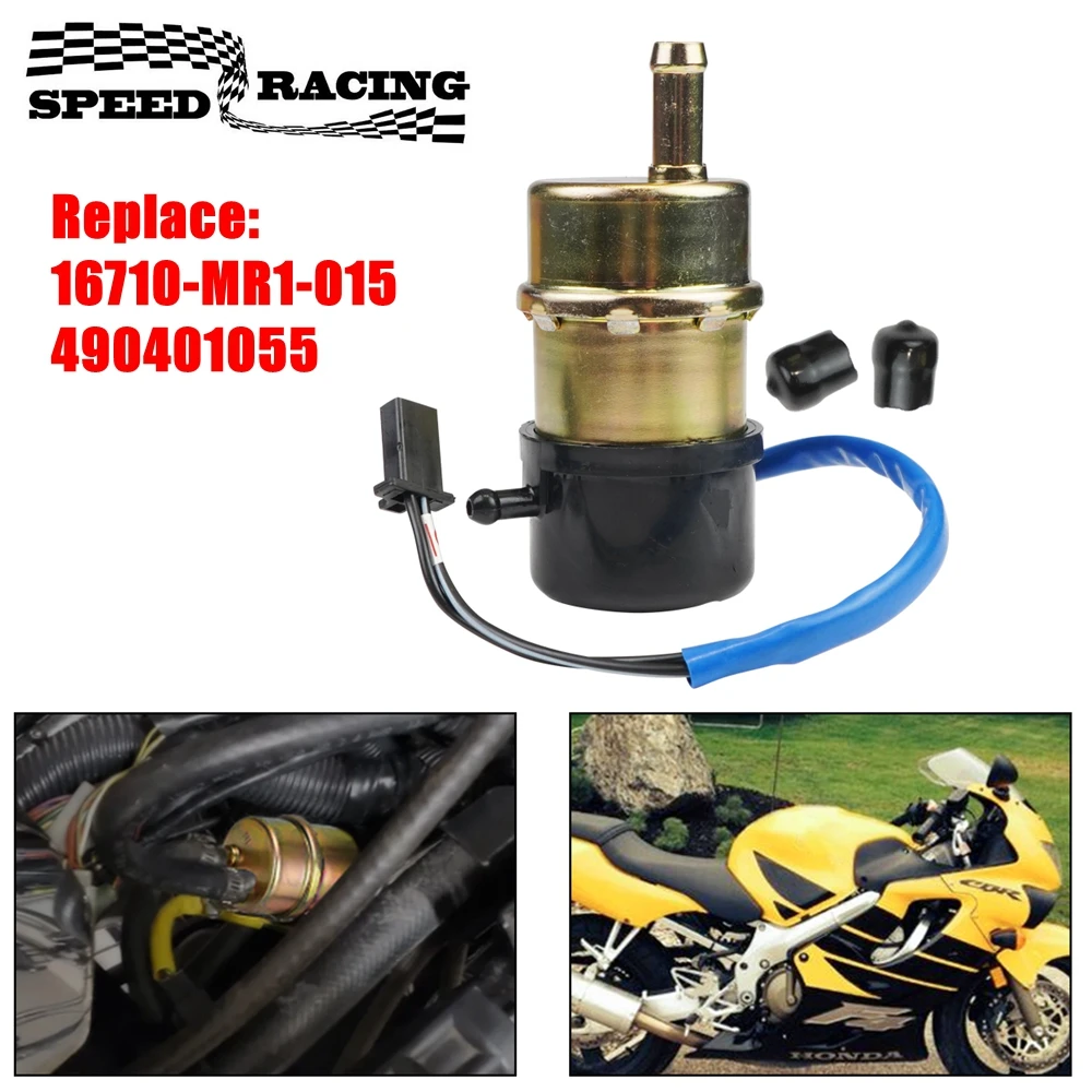 490401055 Motorcycle Fuel Pump 12V For Honda CBR600F XRV750 VT600C Shadow VT750 VFR750F Motorbike Oil Pump Replace 16710-MR1-015