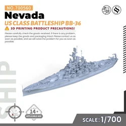 SSMODEL SS700560/S 1/700 Military Model Kit US Nevada Class Battleship BB-36