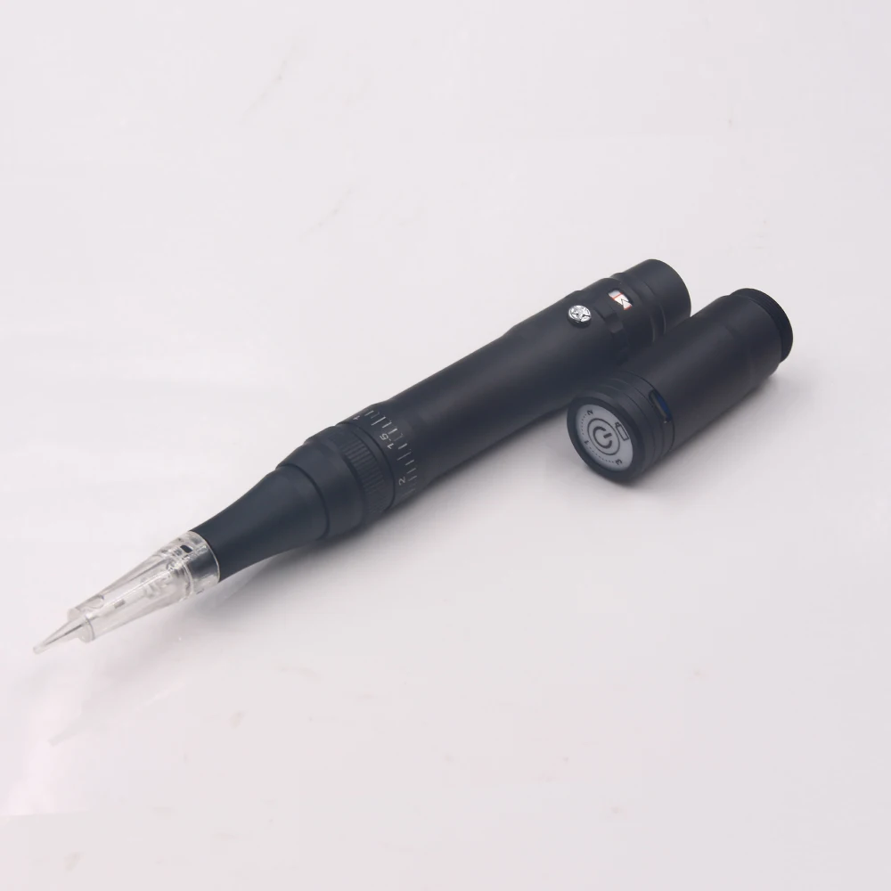 طقم آلة وشم ماكياج دائم لاسلكي ، تظليل الحاجب ، مايكروبليدنج الشفاه ، قلم وشم دوار ، 5 إبر #5