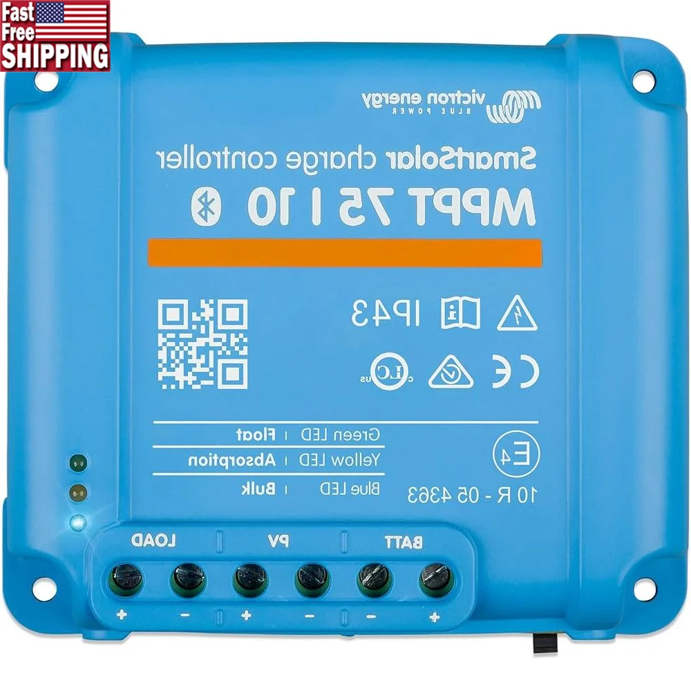 

Умный контроллер заряда солнечной батареи MPPT Bluetooth 75 В 10 А 12 В 24 В Оптимизация батареи Подключение системы управления энергией