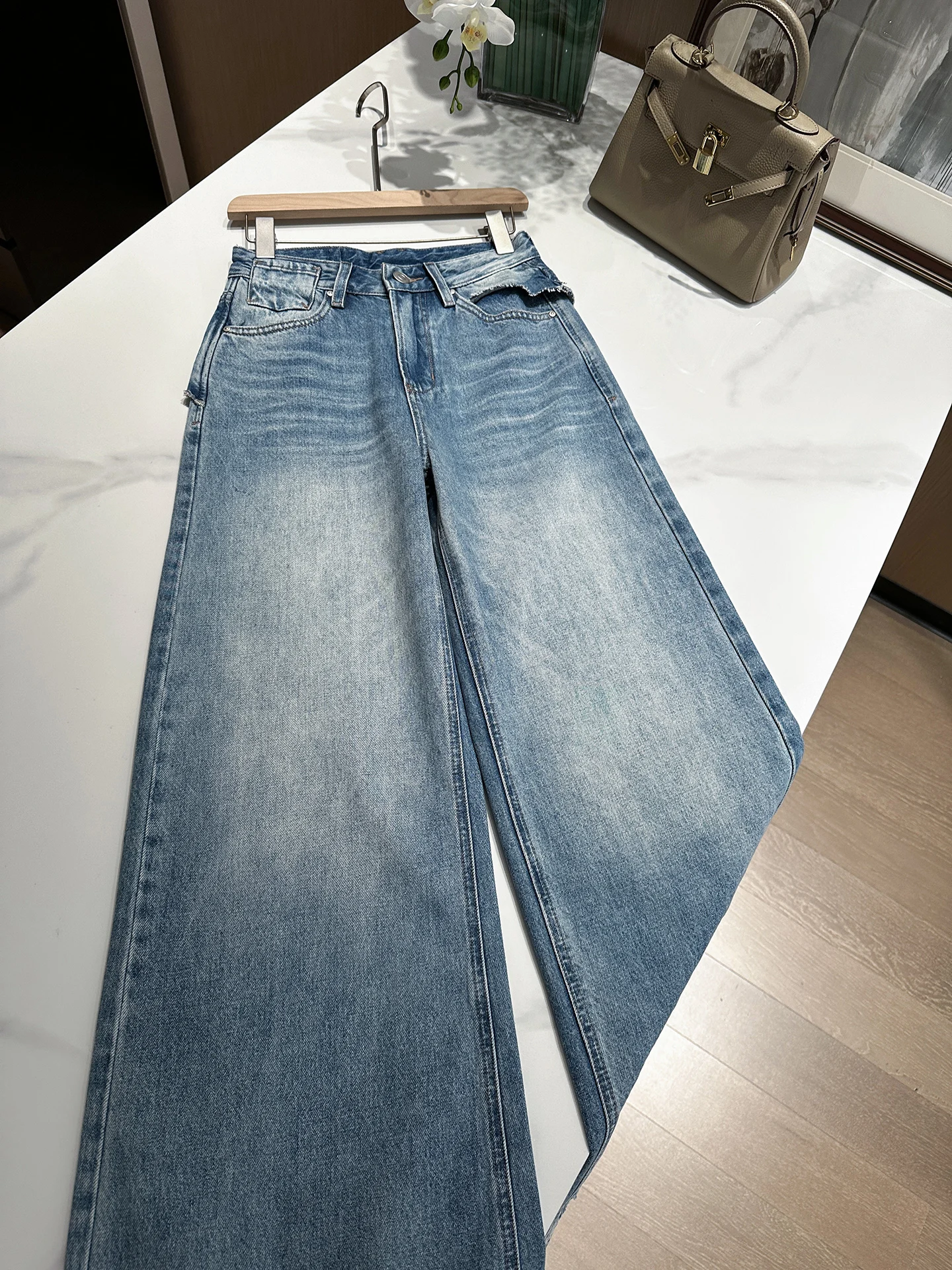 

Модные прямые джинсы для женщин, ретро-стиль, облегающие, длинные брюки с высокой талией, хлопковые, на пуговицах, для повседневной носки, весна-осень