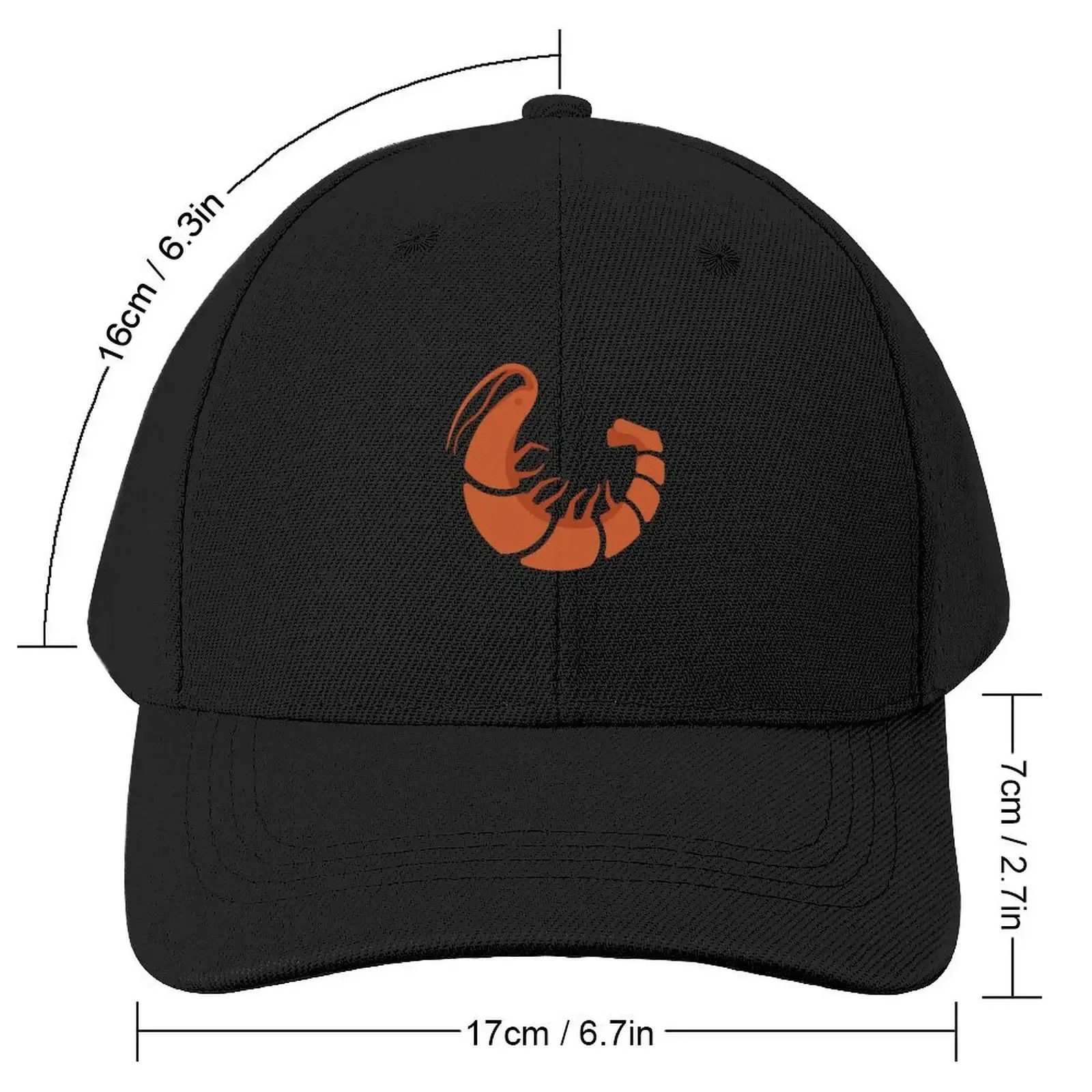 Shrimp | Sea Food Baseball Cap Kids Hat Visor Christmas Hat Snap Back Hat Hats Man Women's