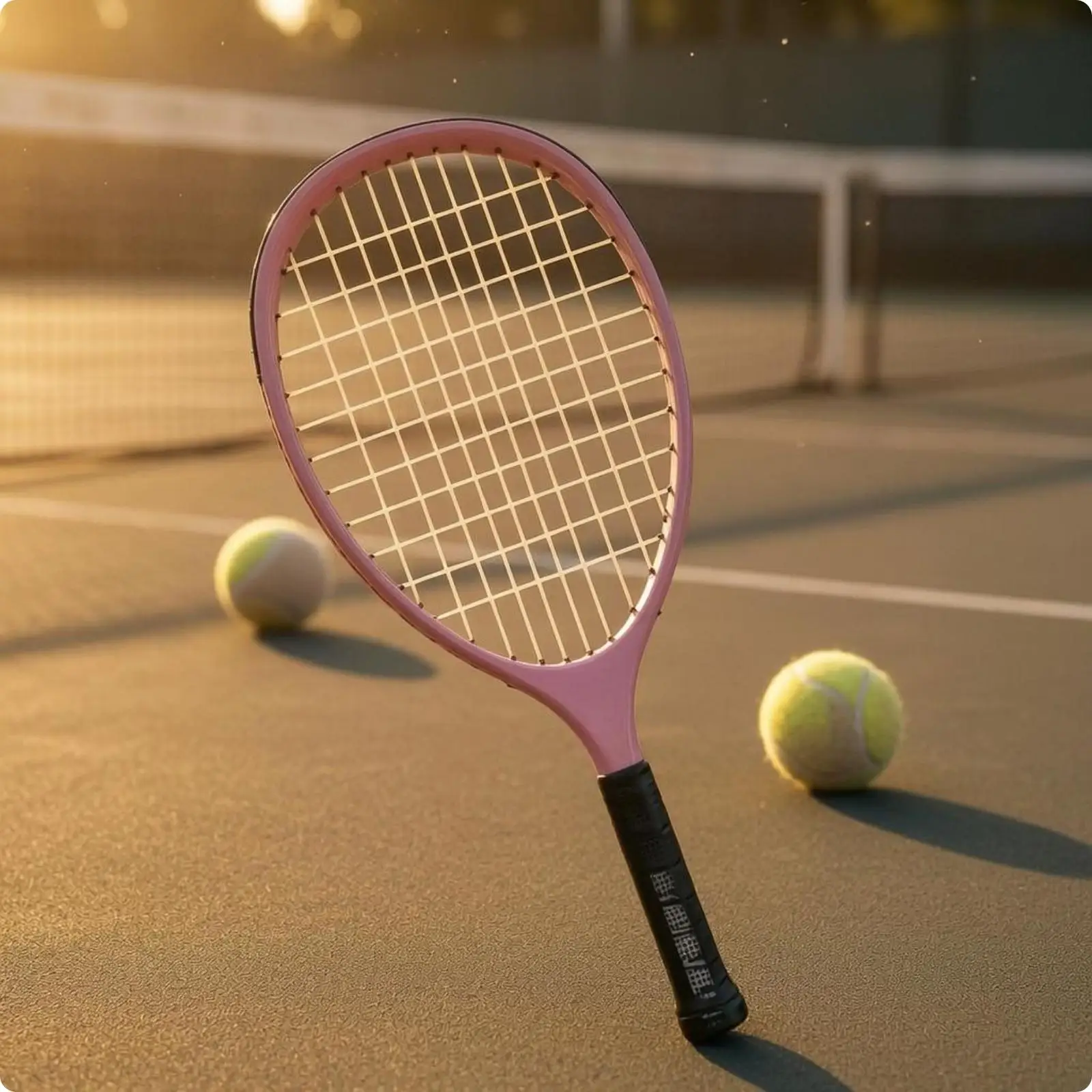Stringed Racket Nylon String Bed Lightweight Racket Smooth Throat
