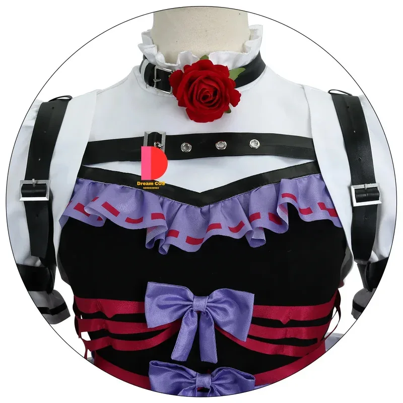 الهوية الخامس إيما وودز البستاني نسيج عالي الجودة تأثيري حلي جميلة حفلة الهالوين فستان الساحرة الأساسية للنساء