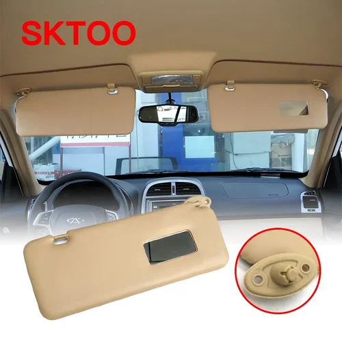 Parasol de coche para nuevo viejo Chery Tiggo 3 2005 2006 2007 2008 2009 2010 2011 2012 2013 viseras de sol espejo de maquillaje visera de sol