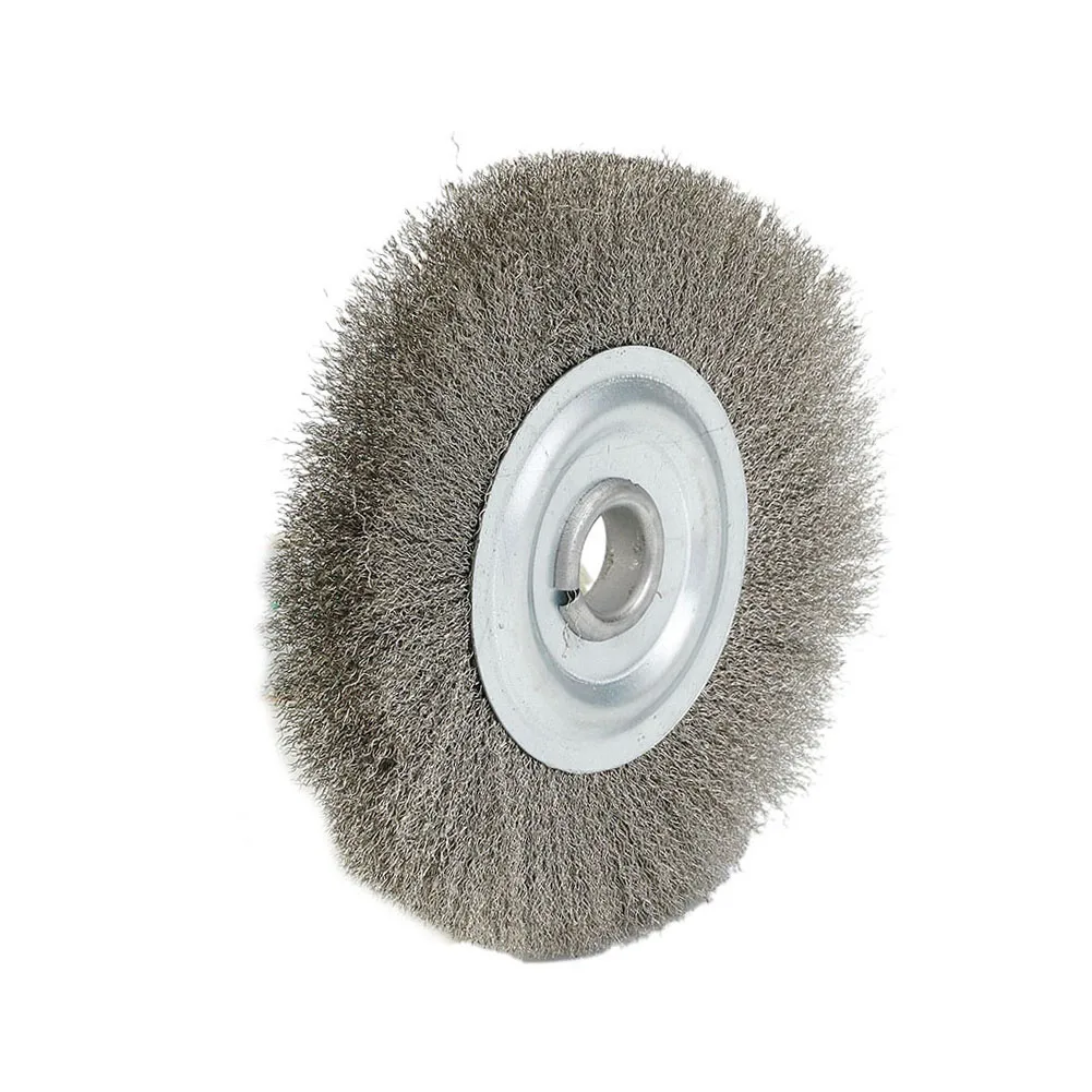 

Premium 5 Inch Crimped Stainless Steel Wire Wheel Brush For Bench Grinder Suitable For Small Diameter Wire Wheels