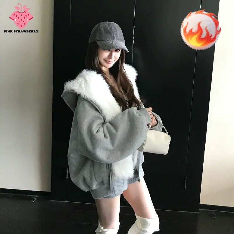 المرأة أفخم هوديي ملابس على الوجهين Thiened الجلد المدبوغ القطن Jaet مع غطاء محرك السيارة شتاء جديد Sle الدافئة ort القطن معطف الجبل النسر #1