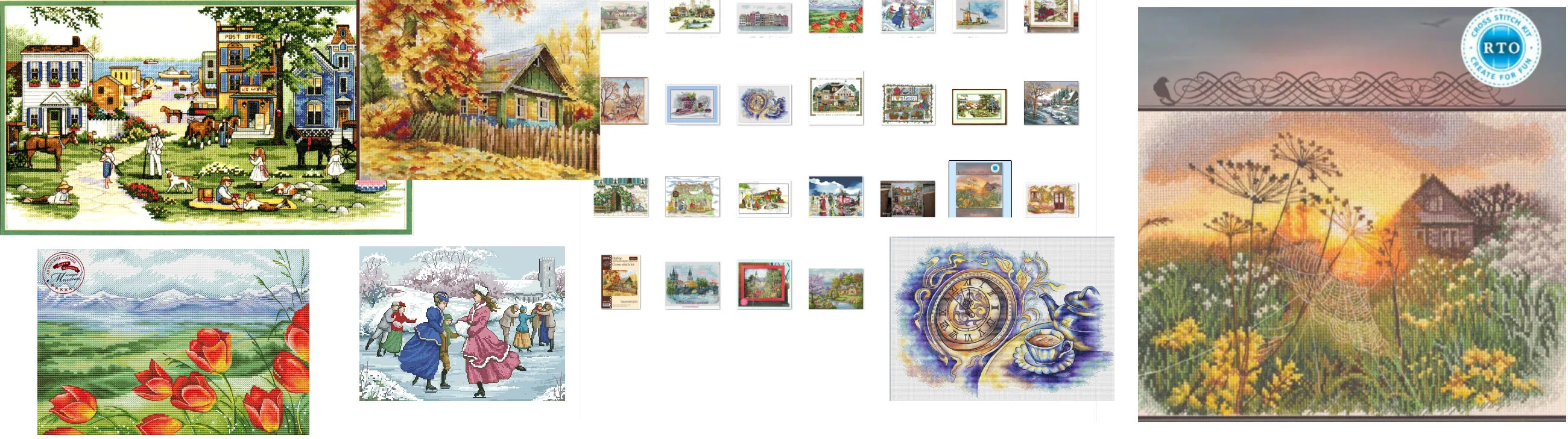 

Top Quality Lovely Counted Cross Stitch Kit Cross Stitch Set Cotton Embroidery Kits Autumn cabin 39-33