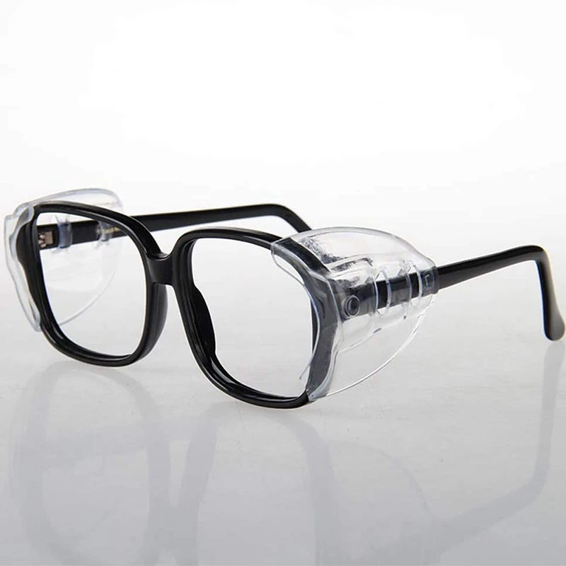 HOT! 8 Pairs Safety Eye Glasses Side Shields Slip On Clear Side Shields For Safety Glasses Fits Small To Medium Glasses