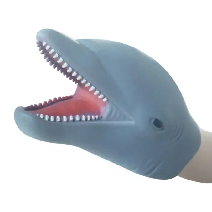 Mão fantoche dolphin mão brinquedo de fantoche seguro lifelike para piscina para praia para banho