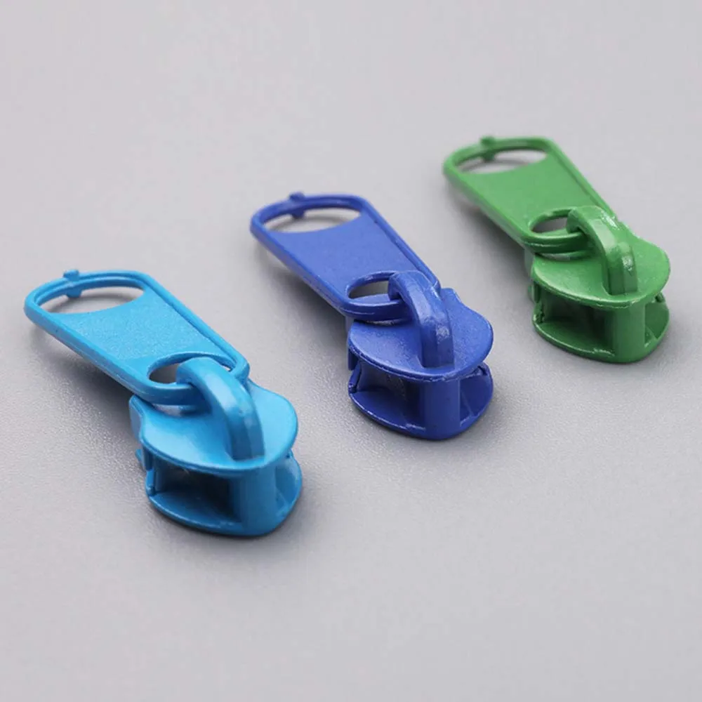 5 # سحاب مجتذب مادة معدنية منزلق ملون لـ 5 # إكسسوارات الخياطة بسحابات من النايلون 37 لونًا متوفرة 10 قطع ~ 50 قطعة #1