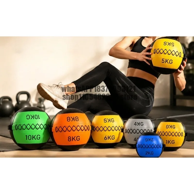 Soft medicine ball, physical fitness training, wall ball, ground slam, gravity, core strength, weight-bearing ball, tennis ball