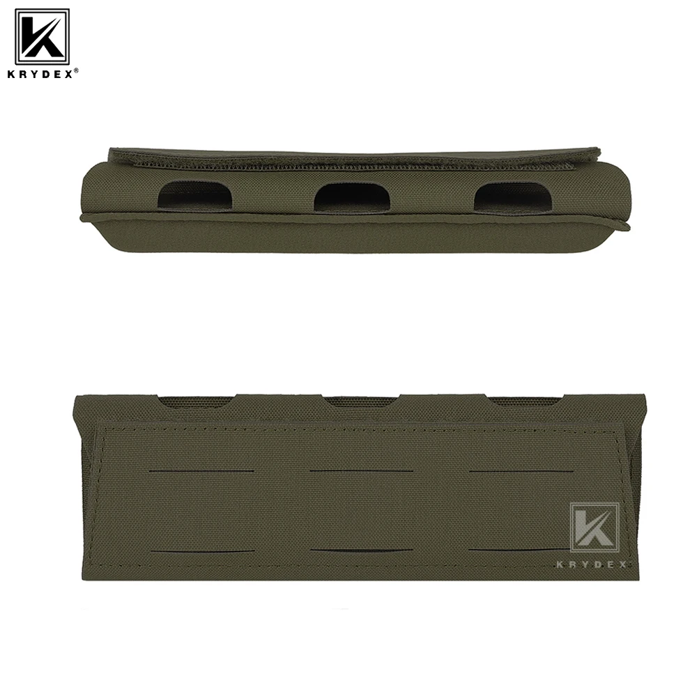 KRYDEX Tactical Laser-Cut Shoulder Pad Soft EVA Cushion Fit 2-2.25 Inch Strap, Compatible with FCPC JPC Vest Chest Rig Backpack