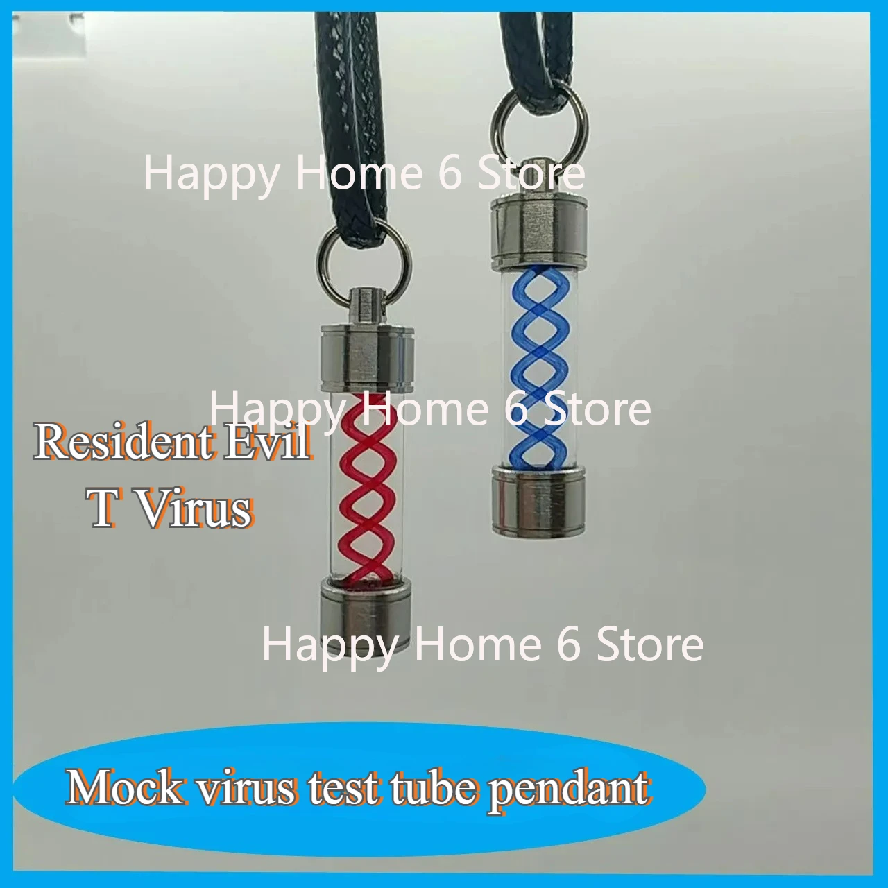 

Biochemical Crisis T Virus Test Tube Pendant, Embrera Company G Virus Model, Handmade Stainless Steel Glass Tube Ornaments