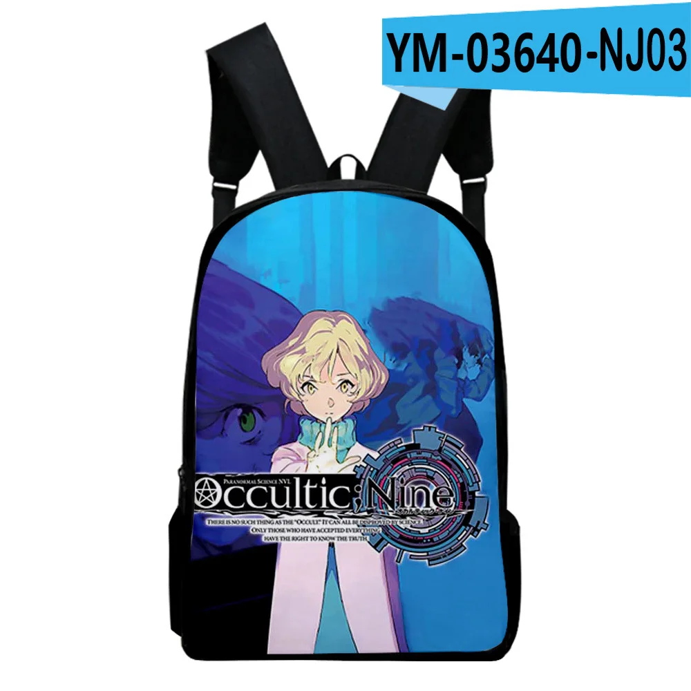 Classic Popular occurultic nine Notebook Backpacks pupil School Bags 3D Print Oxford Waterproof Boys/Girls Laptop Backpacks