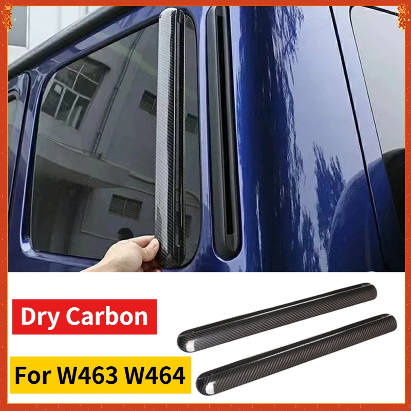 

For Mercedes Benz G Class W463 W464 G63 Reall Dry Carbon Fiber D-Pillar Air Vent Cover Trim Fit Exterior Body Kit Modification