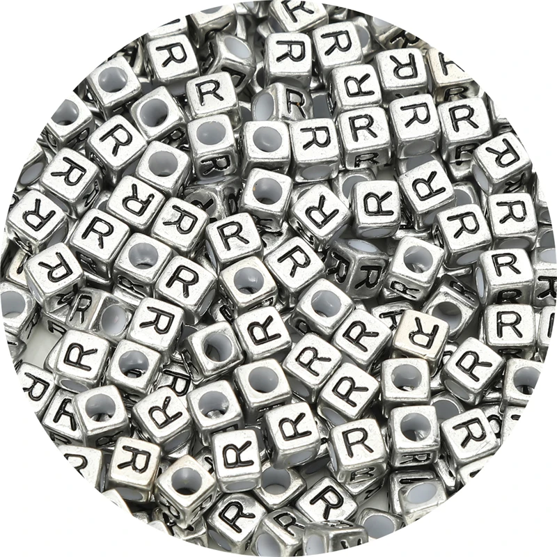 50Pcs Acrylic Letter Decoration Beads for DIY Bracelet Necklace