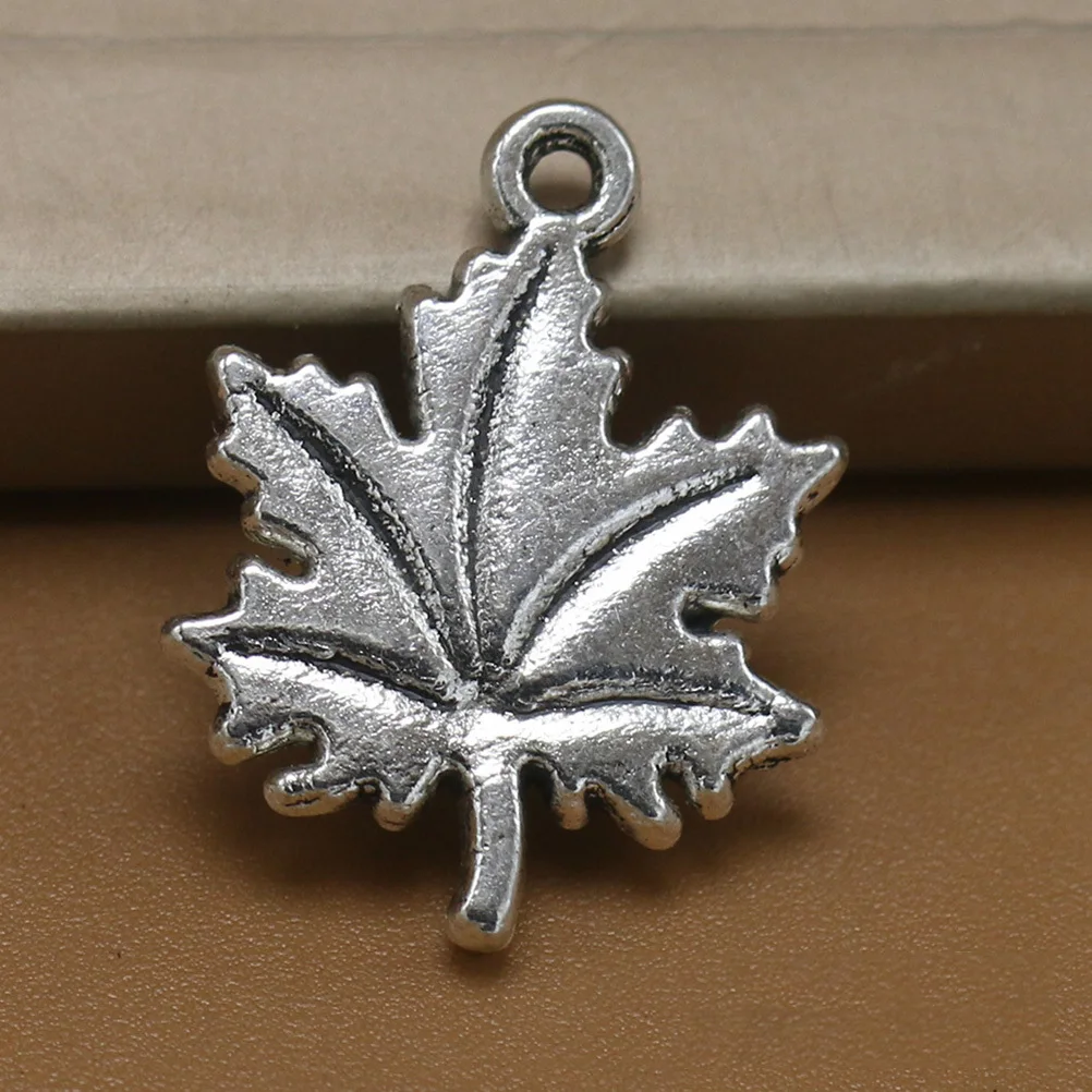 

20 шт., подвеска в виде кленового листа, подвески из сплава, аксессуары для изготовления ювелирных изделий своими руками для ожерелья, браслета, брелок, ремесленные проекты, скрапбукинг