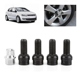 5pcs Locking Wheel Nuts Bolts Sets (4+1) Security Key For VW AUDI A3 A4 A5 Bora M14x1.5