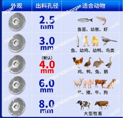 Feed Pellet Machine 220v 380v Chicken, Duck, Goose, Cow, Sheep, Pig, Rabbit Corn Straw Granulation