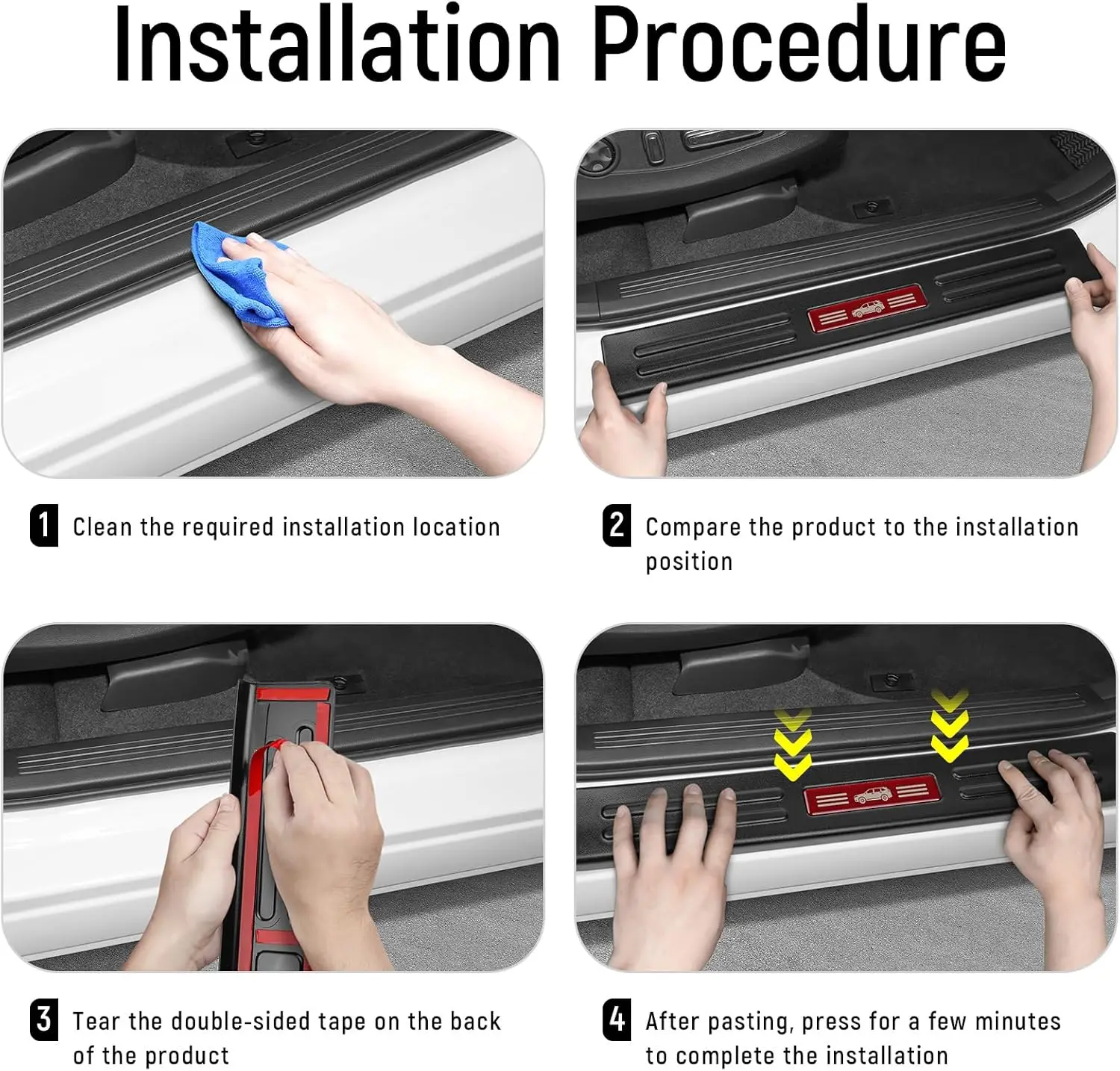 Protector for Honda CRV 2026 -2023 Hybrid (Include HEV) Accessories Matte Black ABS Material Front and Rear Door Protection Red