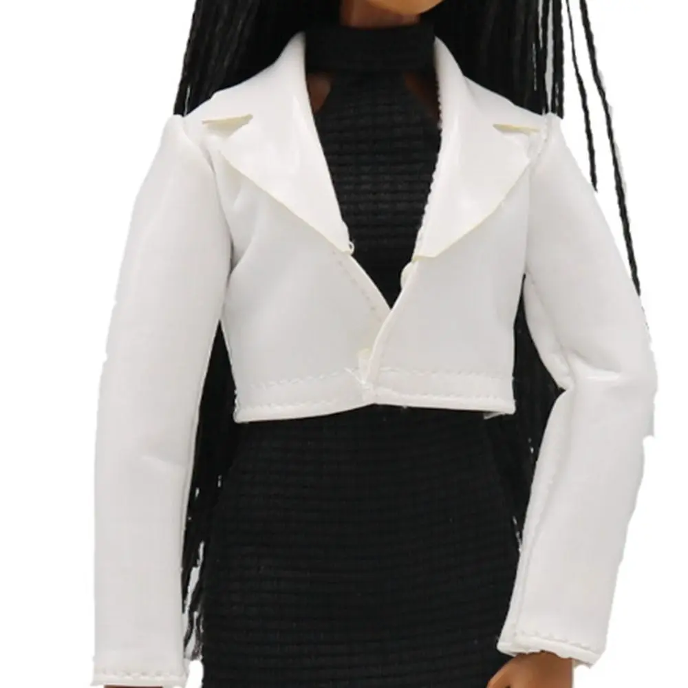 Falda de muñecas multiestilo 2023, ropa informal DIY, chaqueta de cuero PU de moda para muñecas BJD 1/6
