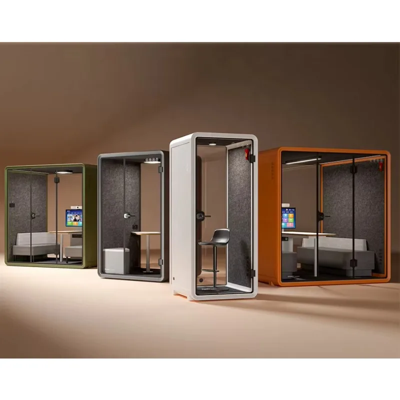 Mobile Rectangular Soundproof Room Silent Booth Phone Booth Office Meeting Room Live Streaming Recording Studio Silent Cabin