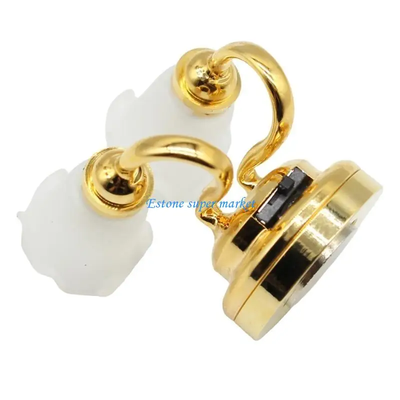 

090B Миниатюрный светодиодный настенный светильник для кукольных домиков, настенный светильник на батарейках, мебель для домиков