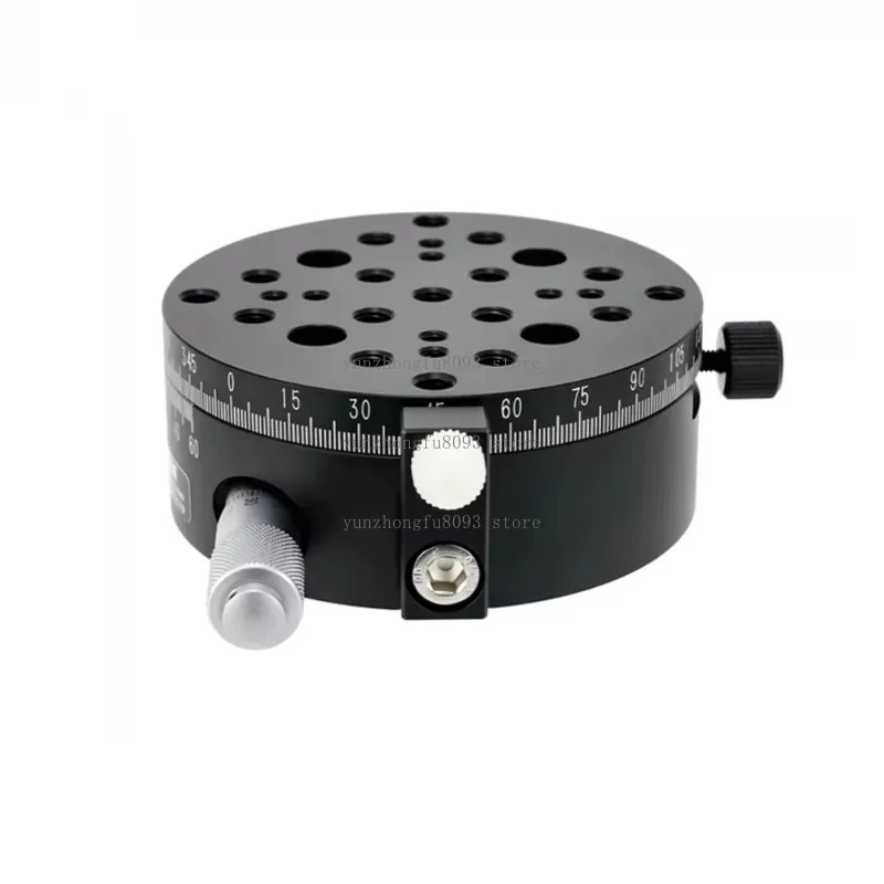 Manual Rotary Stage 360° Turntable Manual Indexing Table R-Axis Sliding Stage PT-SD206