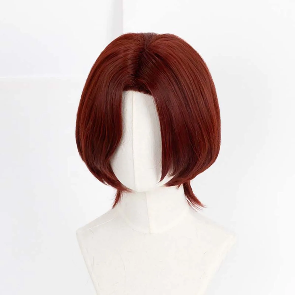 Game Kamishiro Nagisa WONDER Cosplay Wig Heat Resistant Synthetic Short Wine Red Hair For Men Halloween Costume Props