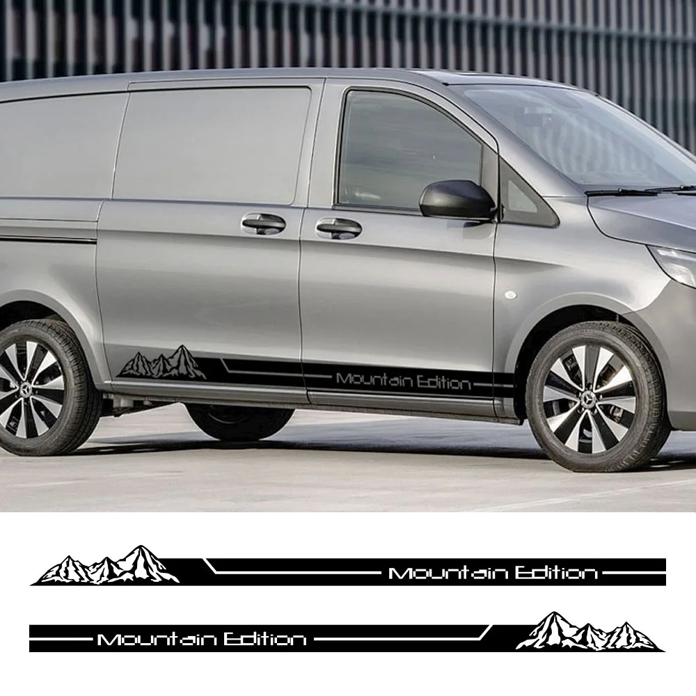 Car Mountain Edition Stickers For Mercedes Benz Vito V Class Viano W638 W639 W447 Marco Polo EQV  Vinyl Decal Tuning Accessories