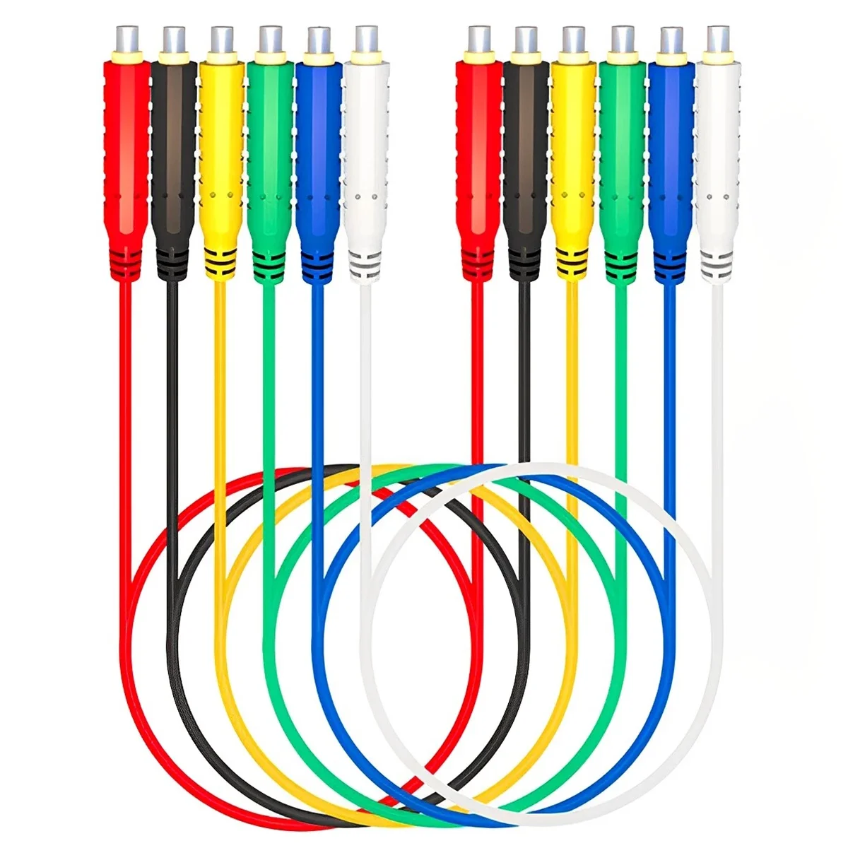 6 unids/set cables de prueba magnéticos cables de prueba de puente flexibles suaves de silicona 30V AC5A 3.3FT cables de prueba magnéticos para probar HVAC
