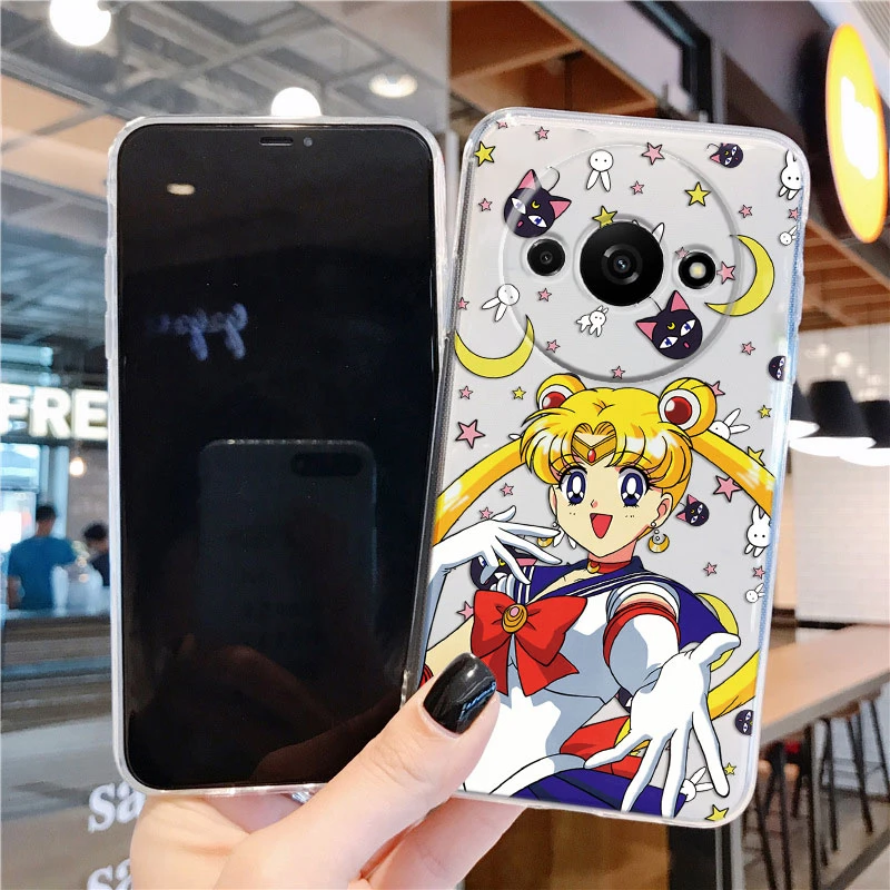 جراب هاتف كرتوني لـ Xiaomi Redmi ، سيليكون شفاف ، TPU ، غطاء ناعم ، البحارة والأرانب ، البحارة والأرانب ، الفتيات والفتيات ، A3 و A3X ، POCO C61