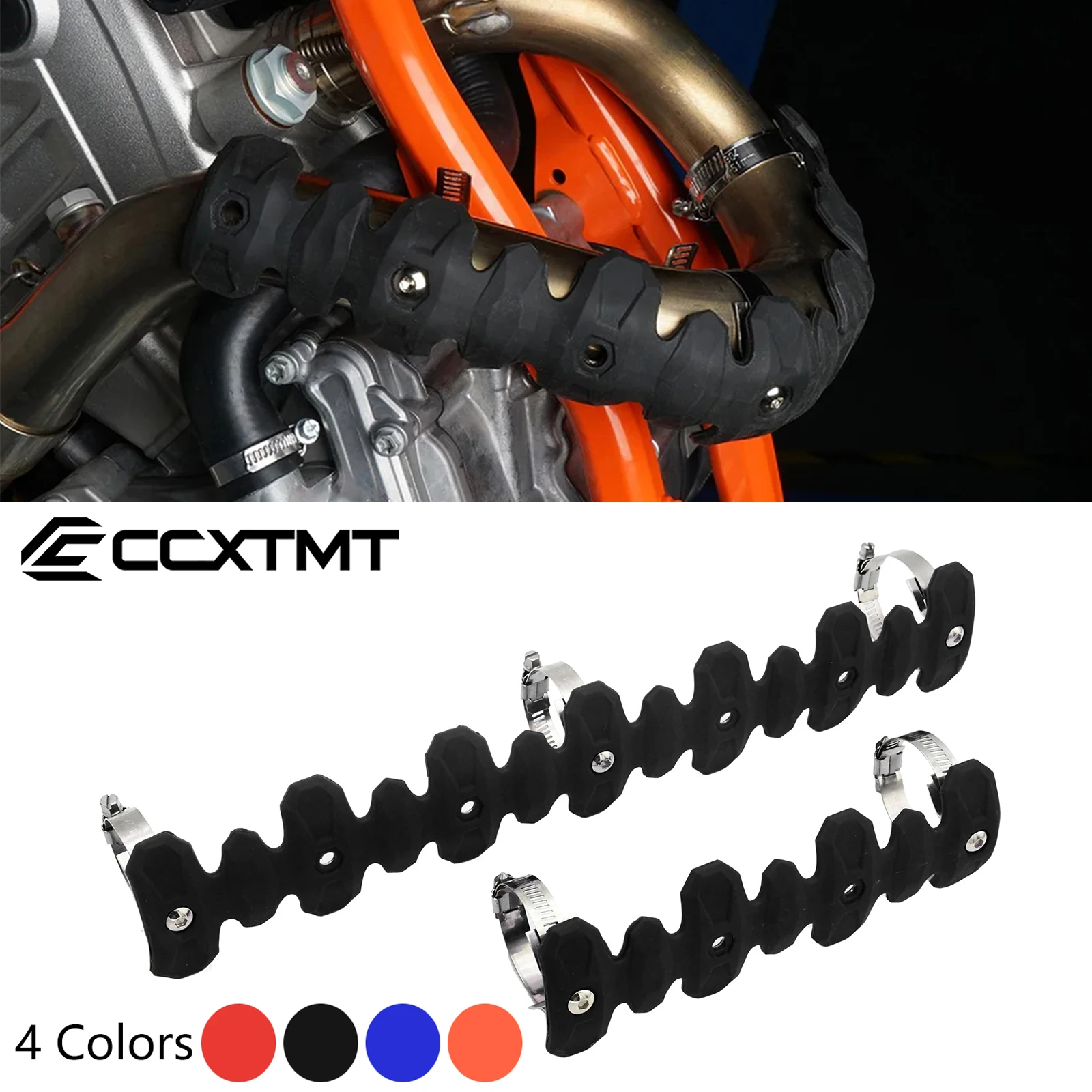 Exhaust Muffler Pipe Heat Shield Guard Protector For KTM SXF EXCF SMR 250 350 450 500 Husqvarna FC FE 250 350 450 501 4 Stock