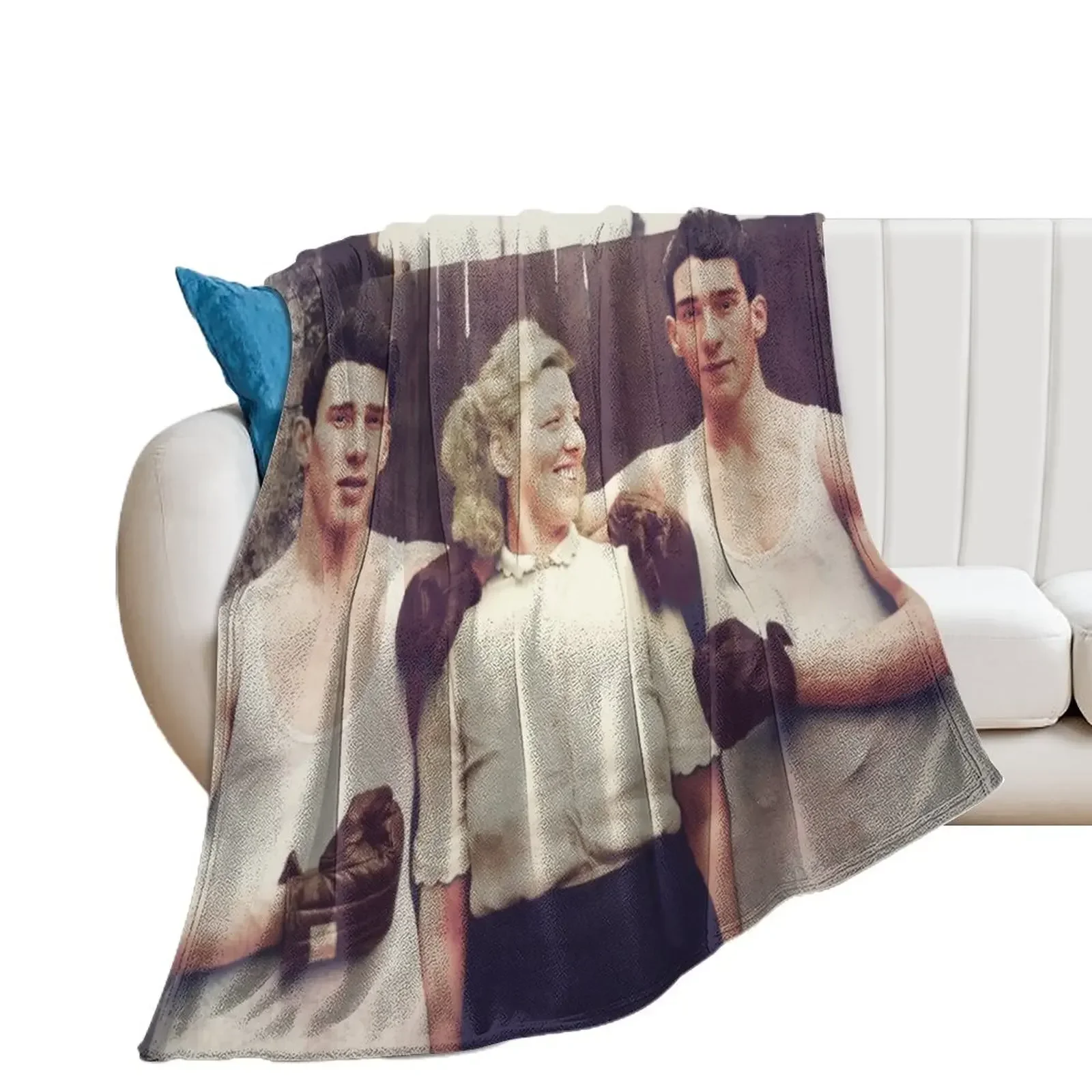 The Kray Twins in colour Throw Blanket Winter beds funny gift Blankets Sofas Of Decoration Blankets