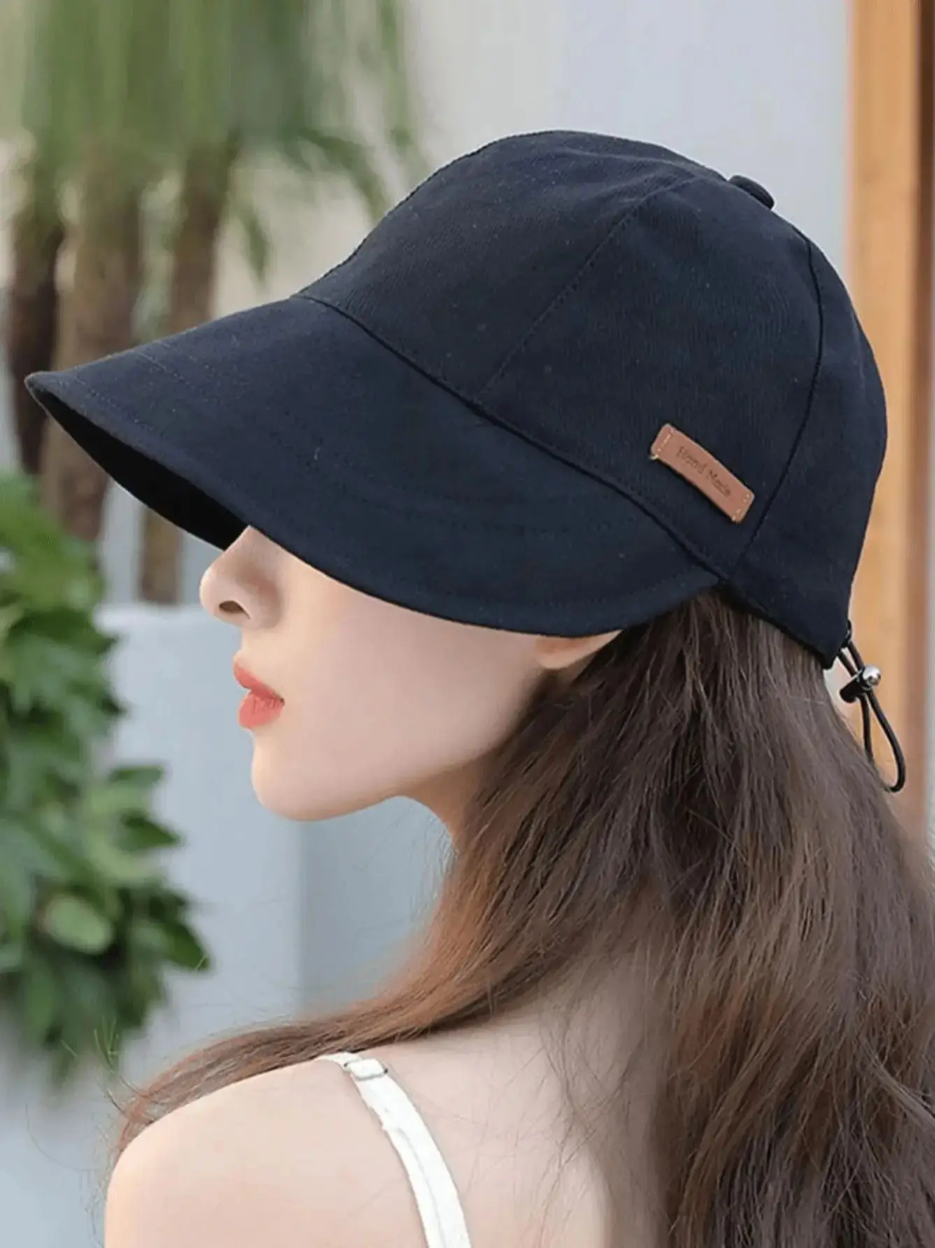 1 Damen-Sonnenhut für Frühling und Sommer, verstellbarer Bucket Hat, Sonnenhut, Reisehut, Strandhut, Sommerhut – Detail 1
