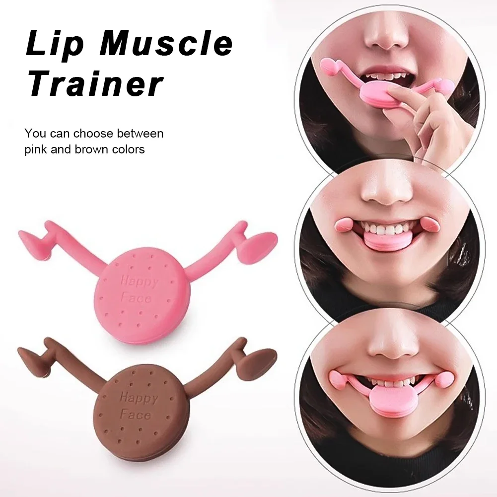 Facial Exerciser Mouth Smile Exercise Slim Training Trainer Plastic Lips Muscle Lift Tool Toning Neck Beauty Corrector Portable