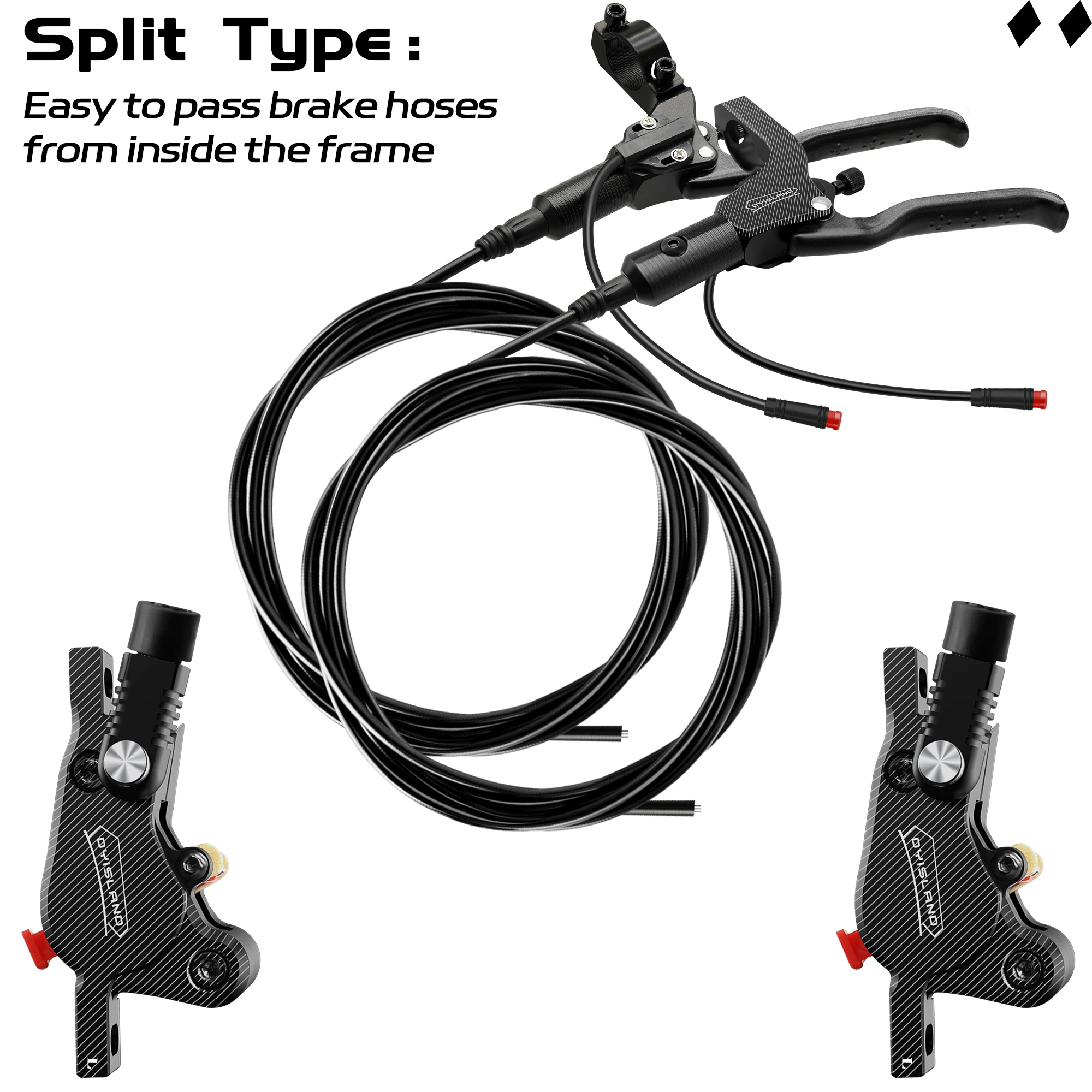 DYISLAND LD210 Elektroroller Hydraulische Scheibenbremse 2-PIN Stromabschaltung E-Scooter Bremse für Kukirin KUGOO Dualtron Kaabo Mantis – Detail 13