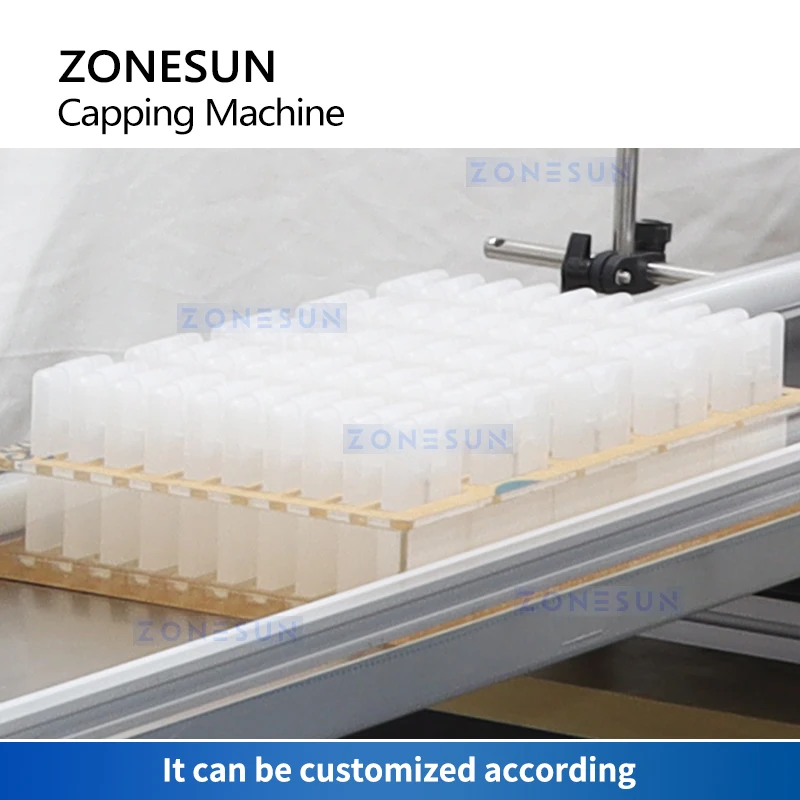 ZONESUN-máquina automática de prensado de botellas, sellador de Perfume de bolsillo, equipo de tapado de viales, ZS-YG12