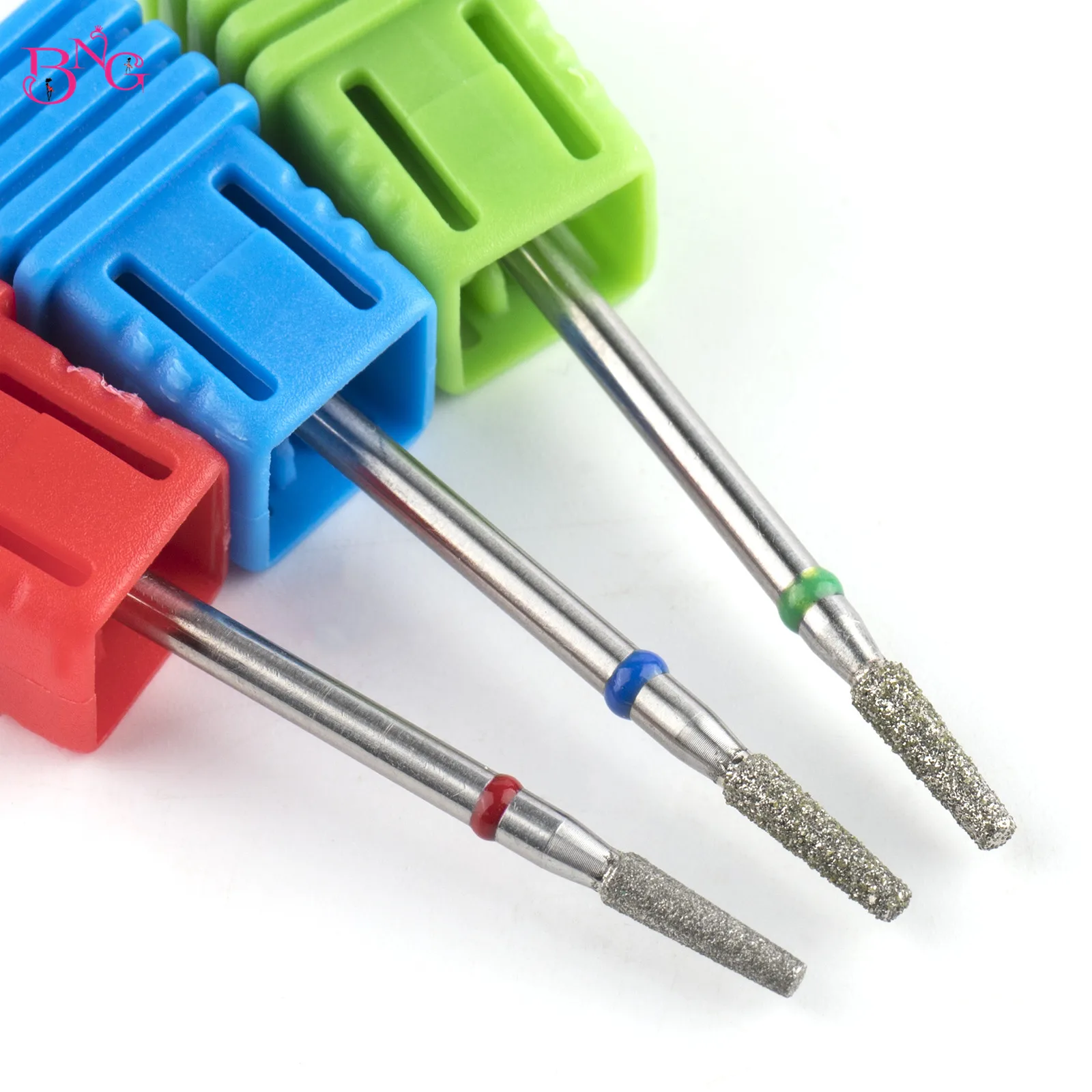 Tapered Diamond Cuticle Bit 3/32 Nail Drill Bits Manicure Drills Nails Heads to Nails Cutters for Manicure Accessories Tools