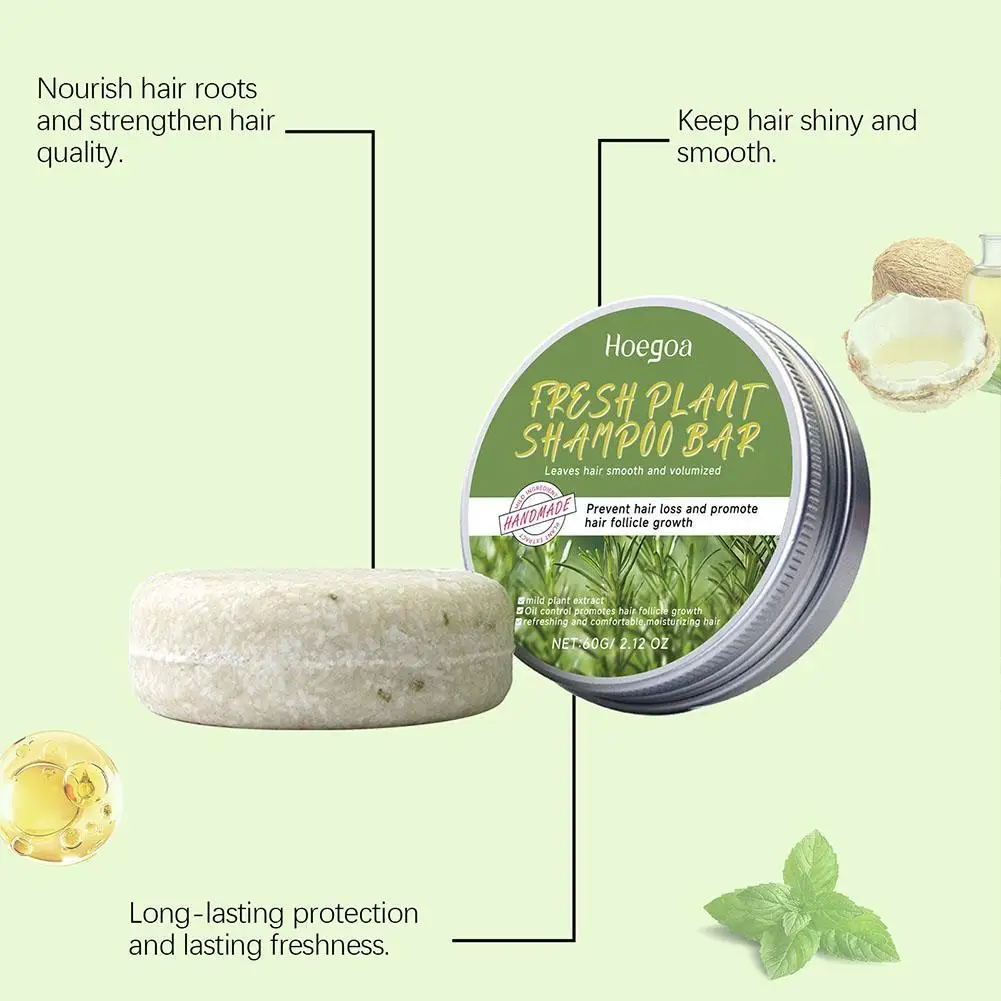 Rosemary Hair Loss Shampoo Soap Deep Cleansing For Hair & Scalp Massage,Strengthen Hair Roots Dry Damaged Hair Treatment Soap