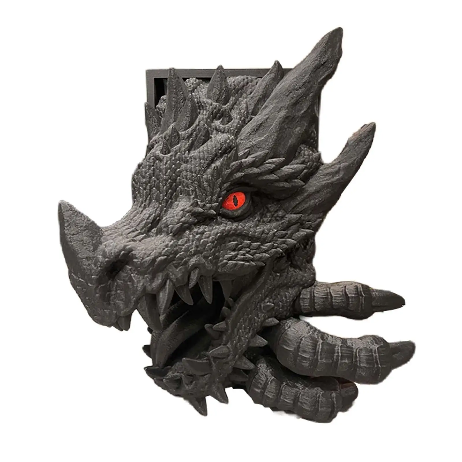 

Dragon Statue Bookend Collectible Decorative Figurine Tabletop Ornament for Desk