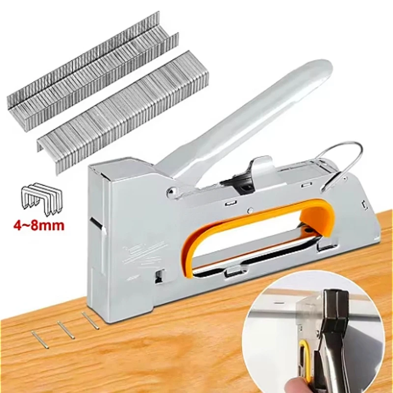 

3 IN 1 Heavy Duty Staple Gun For DIY Home Decoration Furniture Wood Frame Stapler Multitool Manual Nail Gun