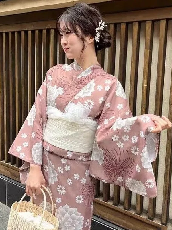 

Традиционный японский костюм для фотосессий в стиле кимоно: Новинка! Платье-юката для девочек и молодых женщин из полиэстера